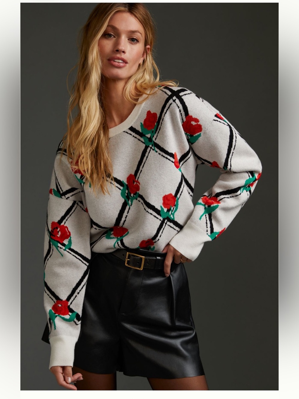 Camryn Cropped Crewneck sweater by Maeve